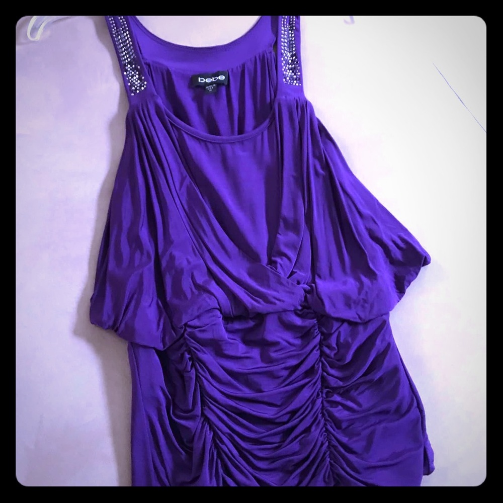 NWOT BEBE dressy Grecian style top size M